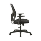 Fauteuil de bureau TygerClaw respirant à dossier haut en maille-La chaise est équipée d'une base en nylon noir R350 pour plus de stabilité