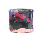 Globe Commercial Coloured Fleece Wiping Rags 25lb Bag-Scanned for Metal - no zippers or buttons