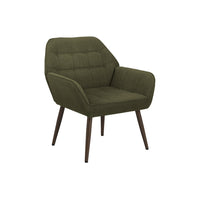 Monarch Specialties - Chaise d'Appoint Contemporain Rembourré 31"H, Pieds en Métal Couleur Noyer - Tissu Vert Foncé-Ce fauteuil d'appoint contemporain est doté d'un rembourrage en mousse confortable et d'un tissu doux au toucher, créant ainsi une assise douillette et accueillante qui rehausse votre espace avec un look épuré et contemporain qui s'adapte à tous les styles tendance.