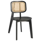 Modway Habitat Wood Dining Side Chair - Black - 2 Pack-No Assembly Required