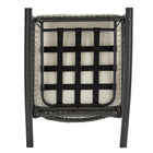Manhattan Comfort Fruttuo 29.52" Traditional Patio Rocking Chair - Mixed Grey Weave/Cream-30 Day Limited Manufacturer's Warranty
