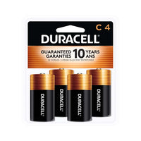 Duracell Coppertop C Batteries - 4 Pack-LONG-LASTING BATTERIES DESIGNED FOR DEPENDABILITY: Duracell Coppertop alkaline batteries deliver the lasting power and performance you can count on for electronic devices throughout the home or on-the-go