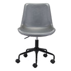 Zuo Byron Office Chair - Grey-Plush and durable faux leather fabric