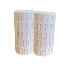 Wamaco - Motex 5500 label - Fabriqué au Canada - 7/8 po x 7/16 po - blanc - texte en rougue - paquet de 10-Polyvalents - Ces autocollants peuvent contenir les numéros d'articles, les prix ou les dates, ce qui facilite l'organisation de votre espace