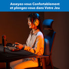 Mount-It! - Support dorsal incurvé en mousse à mémoire de forme Ergo Collection - Noir-Profitez d'une meilleure circulation de l'air grâce au tissu en maille respirante, qui vous garde au frais et à l'aise tout au long de la journée