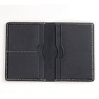 Decent Living Leather Passport Holder - Black-Finish: Polished and sealed edges for a refined look