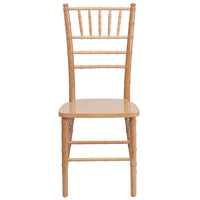 Flash Furniture - Chaise Chiavari série Hercule en bois, naturel (XSNATURAL)-Chaises Chiavari