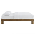 Modway Runa Wood King Platform Bed - French Oak-Wood Slat System