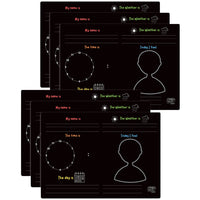 The Pencil Grip Activity Playmat - Fill in the Blanks - 6 Pack-Draw, wipe, repeat with these reusable mats.