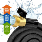 XHose Pro 100' Expandable Garden Hose-Kink free: mixed latex inner layer supports steady high pressure flow while resisting kinks for smoother watering and easy coiling