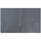 JAM Paper Pop 2-Pocket Portfolio Folder - Grey - 6 Pack-Size: 9.5 x 11.5 inches | Easily fits 8.5" x 11" documents