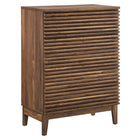 Modway Render 4-Drawer Chest - Walnut-Versatile 4-Drawer Chest
