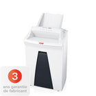 HSM - Déchiqueteur de bureau Securio à alimentation auto 150CL5, pile de 150 feuilles, de 5 à 7 feuilles, coupe micro-Déchiquette jusqu'à 150 feuilles (auto) / 7 (manuel); capacité de 9 gallons
