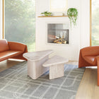 Zuo Navidic Coffee Table - Whitewashed - Set of 2-Maximum Weight Capacity: 75