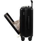 Champs Onyx Carry-on Luggage - Black-Built to last. Light-weight, water-resistant, durable polycarbonate hard-shell