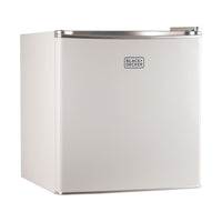 BLACK+DECKER 1.7 cu. ft. Freestanding Mini Fridge with Freezer - White-Compact & Stylish: The sleek, modern design - available in black, stainless steel, and white - is perfect for college dorm rooms, offices, garages, home bars, small apartments, and RV campers