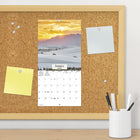 DateWorks 2026 16-Month Mini Wall Calendar - 7" x 7" - Sunsets - English-Features monthly pages for January to December 2026, as well as the last 4 months of 2025