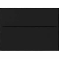 JAM Paper A7 Invitation Envelopes - 5 1/4" x 7 1/4" - Smooth Black - 50 Pack-Envelope Features: Straight flap gum closure, high quality Smooth paper finish
