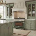 Kucht 36" KFX-X Series Pro Style Propane Gas Range - Stainless Steel/Olive Green-Liquid propane convertible