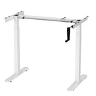 Ezywork Manual Standing Desk Frame - Hand Crank - White-Height Adjustment Range: 27.6" - 46.5" (70cm - 118cm)
