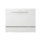 Danby 6-Place Setting Countertop Dishwasher - White-Compact space saving countertop dishwasher with a quick connect feature compatible with most kitchen faucets