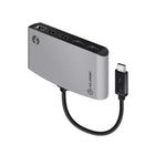 ALOGIC ThunderBolt 3 Dual 4K Display Portable Docking Station - Space Grey-Thunderbolt 3.0 enabled cable: The dock connects to your Thunderbolt 3.0 enabled laptop by just one single Thunderbolt cable to connect dual monitors with resolution support up to 4K@60Hz, Gigabit Ethernet and USB-A 3.1 and 2.0 ports all at the same time