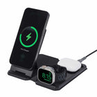 UAG - Chargeur de Voyage 3 en 1, Noir/Gris-Design pliable pour une recharge pratique lors de vos déplacements