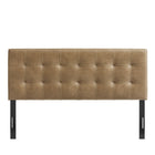 Modway Lily Vegan Leather Queen Size Headboard - Toast-Padded Construction