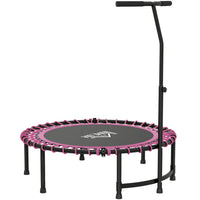 Soozier 45" Mini Trampoline for Adults - Pink-Heavy duty steel frame is robust and strong