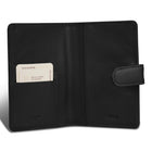 Champs - Collection Onyx Étui à passeport en cuir - Noir-1 fente pour carte de crédit