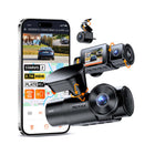 Vantrue N4S 2.7K 1440P 3-Channel Dash Cam with 64 GB SD Card-Ultra wide lenses 158° front 165° interior and 160° rear provide full 360° field of view reducing blind spots