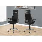 Monarch Specialties 7268 High-Back Executive Office Chair - Black Mesh/Chrome-5 year limited warranty for manufacturer defects, parts only
