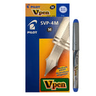 Pilot Vpen Disposable Fountain Pens - Medium Point - Blue - 12 Pack (SVP-4M-BE)  -Disposable fountain pen