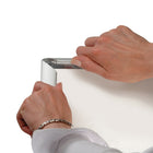 SECO Snap Poster Frame Case - 27 x 41 Inches - Silver-Easily switch posters without removing the frame from the wall