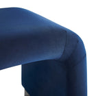 Modway - Koda Performance Velvet Tabouret en cascade - Noir Bleu Nuit-9