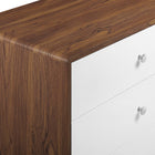 Modway Transmit 60" Dresser - Walnut White-Assembly Required