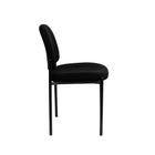 Flash Furniture – Chaise empilable en tissu avec structure en acier, noir-S'empile jusqu'à 5 chaises de hauteur