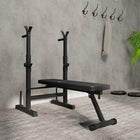 Soozier Adjustable Weight Bench - Black-Foldable design can save a lot of space