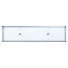 Manhattan Comfort Brighton 60" Modern Fireplace - Black and White - Set of 2-16" L x 60" W x 24" H