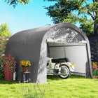 Outsunny - Tente de rangement de jardin 10 pi x 10 pi avec structure en acier galvanisé-Structure solide en acier qui maintient l'ensemble sous les intempéries
