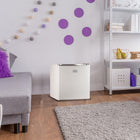 BLACK+DECKER 1.7 cu. ft. Freestanding Mini Fridge with Freezer - White-Convenient Storage: Our small refrigerator with freezer provides storage for leftovers, food, soda, beer, and other beverages with minimal energy (70 watts) and a small footprint