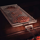 Tramontina - Churrasco Panier à griller plat BBQ de 18 po x 7 po en acier inoxydable-Grille métallique en acier inoxydable