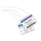 Avery Convention Style Laser/Inkjet Name Badge Kit, 4" x 3", 24 Pack, (74465)-Flexible Holder (PVC Free)