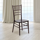 Flash Furniture - Chaise Chiavari série Hercule en bois, noyer (XSWALNUT)-Les points de tension renforcés offrent une plus grande stabilité