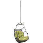 Modway Arbor Outdoor Patio Swing Chair Without Stand - Peridot-78.5" Adjustable Steel Hanging Chain