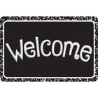 Ashley Productions The Original Fun Mat Welcome Mat - 15.5" x 23.5" - Black Composition Welcome-Measurement & Design: The Black Composition Welcome Mat measures 15.5" x 23.5".