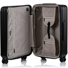 CHAMPS Element  3-Piece Expandable Hardside Luggage Set - Black-Expansion on all 3 pcs