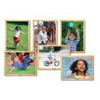 MOJO - Coffret de 6 puzzles en bois pour enfants en mouvement-Aide les jeunes explorateurs à découvrir les formes et les nouveaux mots