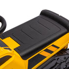 Aosom - Tractopelle-bulldozer 3 en 1 à conduire, rouleau compresseur avec musique - jaune-Dimensions du siège : 7,9 po l x 11,8 po P x 10,6 po H (20 x 30 x 27 cm) 