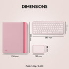 Logitech - Casa Pop-Up Desk - Rose-Avis de non-responsabilité: utilise du papier certifié FSC pour un emballage responsable, certifié neutre en carbone 